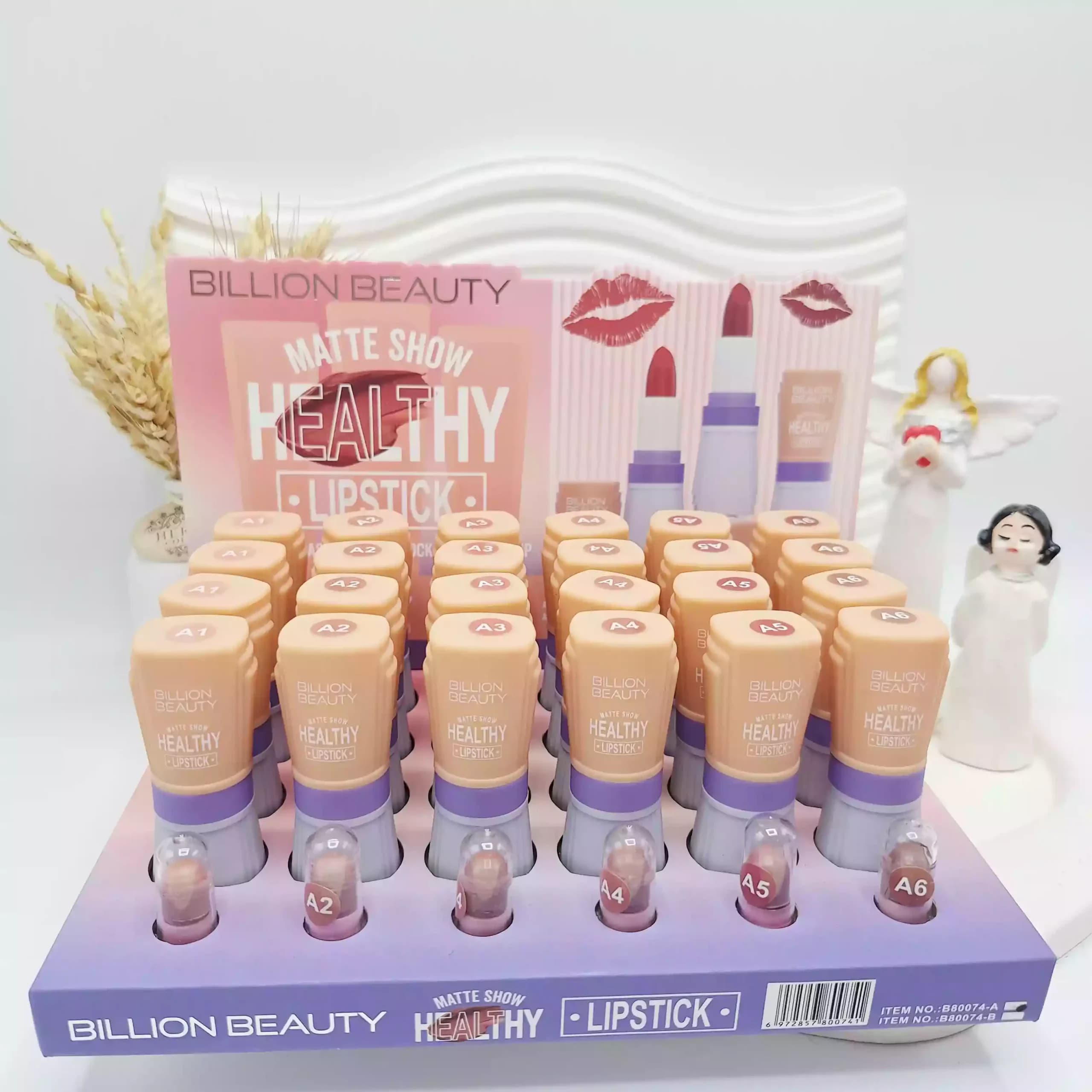 رژلب BILLION BEAUTY مدل مات حجم 4گرمی