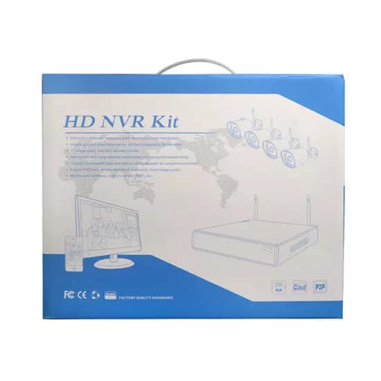 kit de caméra ip sans fil wifi p2p kit NVR 8 CH système de caméra de vidéosurveillance — تصویر ۳