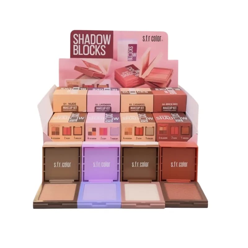 پالت آرایشی 3 کاره اس اف آر کالر S.F.R Color مدل Shadow Blocks