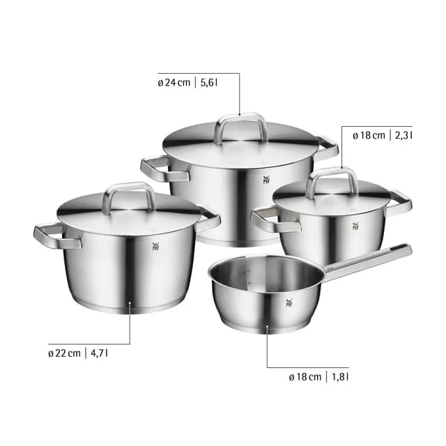 سرویس قابلمه ی وی ام اف مدل WMF Iconic Topf-Set, 7-teilig — تصویر ۲