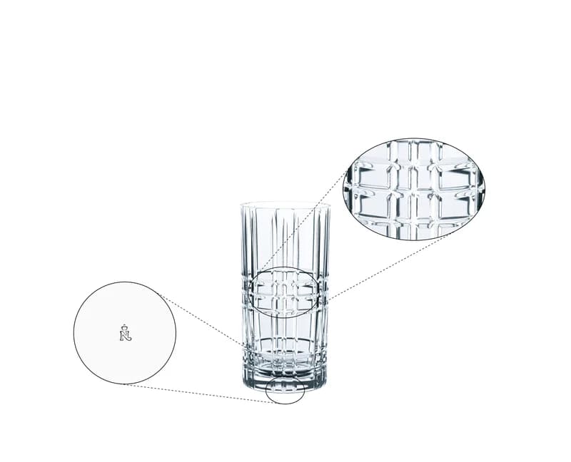 لیوان ناخمن مدل NACHTMANN Square Long Drink Glass — تصویر ۴