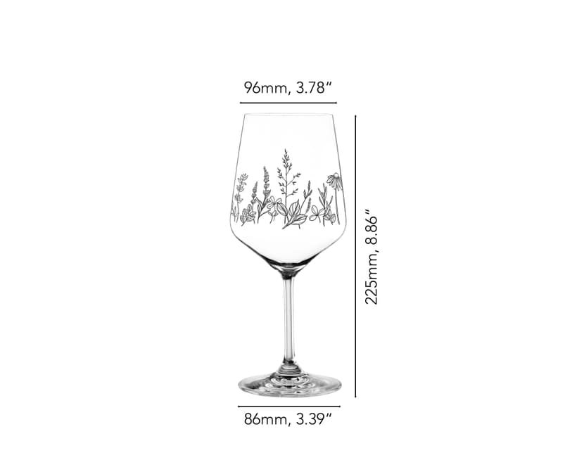 گیلاس ناخمن مدل NACHTMANN Tattoo Wine Glass/Black بسته دو عددی — تصویر ۴