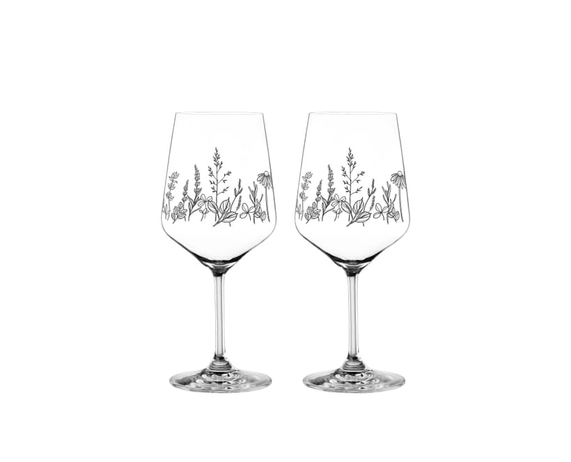 گیلاس ناخمن مدل NACHTMANN Tattoo Wine Glass/Black بسته دو عددی — تصویر ۳