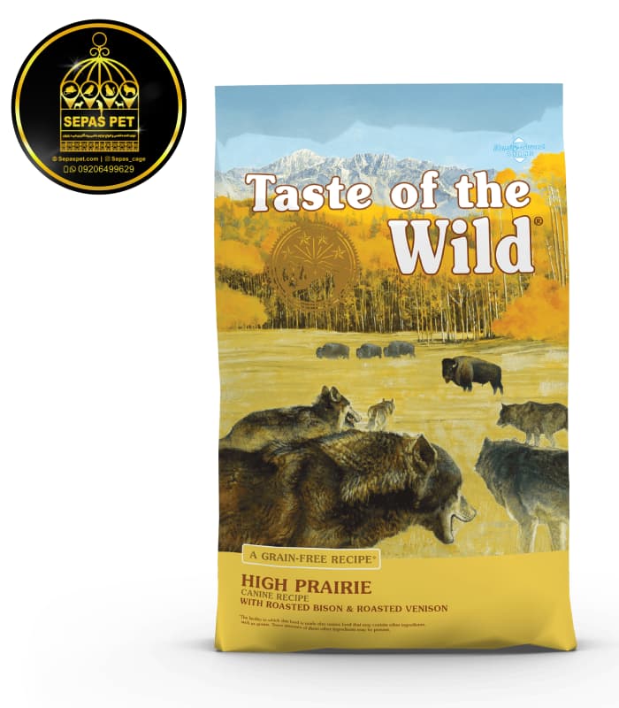 غذای خشک سگ طعم گاومیش کوهان دار و گوزن Taste of the Wild High Prairie