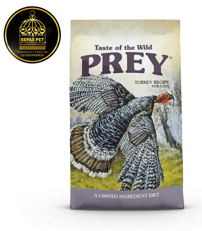 غذای خشک گربه پری طعم گوشت بوقلمون Taste of the Wild Prey Turkey Limited