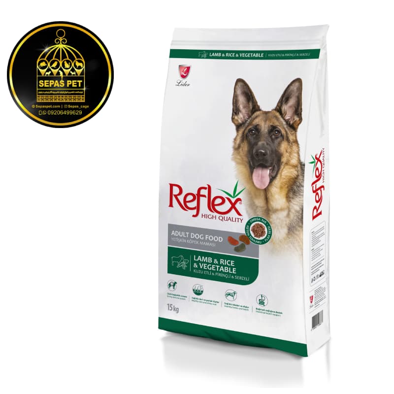 غذای خشک سگ بالغ رفلکس Reflex Adult Dog Food Lamb, Rice & Vegetable — تصویر ۲