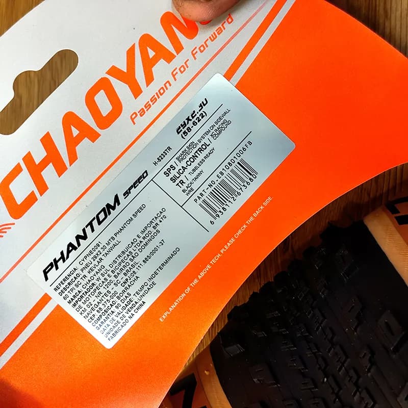 تایر فانتوم اسپید چاویانگ (Phantom Speed) سایز 29×2.3 لاستیک CHAOYANG H-5233TR سرعت لاستیک XC با کنترل بینظیر دور کرم قهوه ای — تصویر ۳
