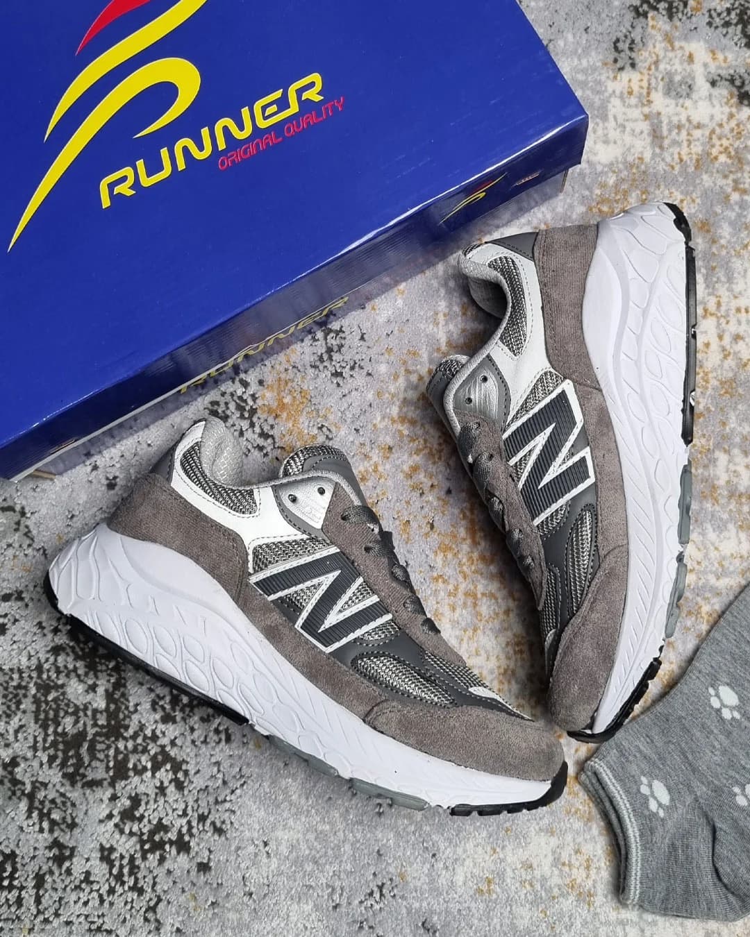 کتونی زنانه نیوبالانس 990 New Balance کد 38 — تصویر ۲