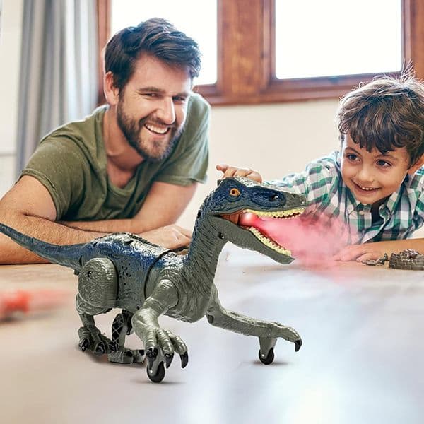 دایناسور کنترلی شارژی دودزا 2.4G کد Dinosaur RS073-1 — تصویر ۸