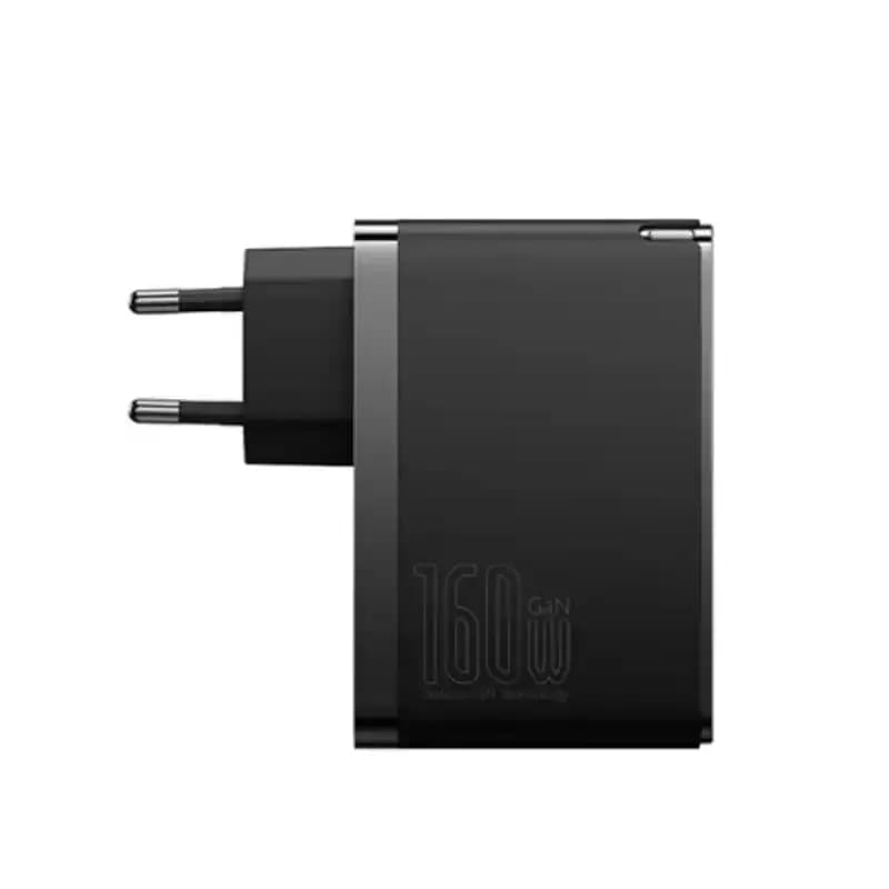شارژر دیواری سه پورت باسئوس مدل GaN5 Pro 2C+U توان 160 وات همراه با کابل — تصویر ۶