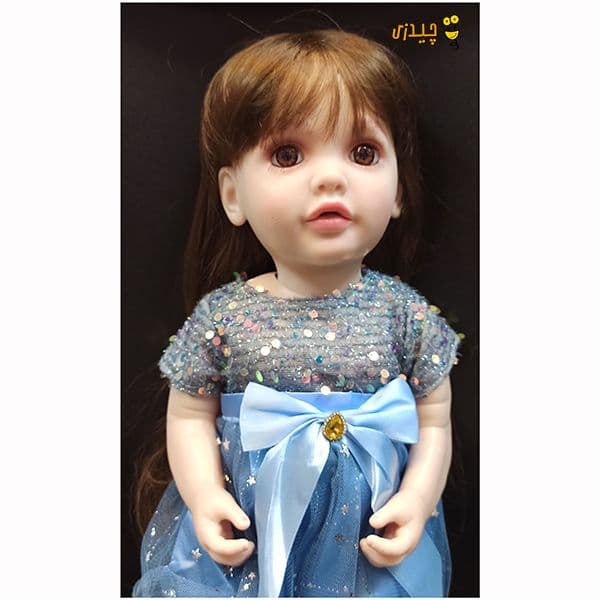 عروسک سیلیکونی هوشمند سخنگو سارا 55 سانتی ریموت دار کد CH-17 — تصویر ۷