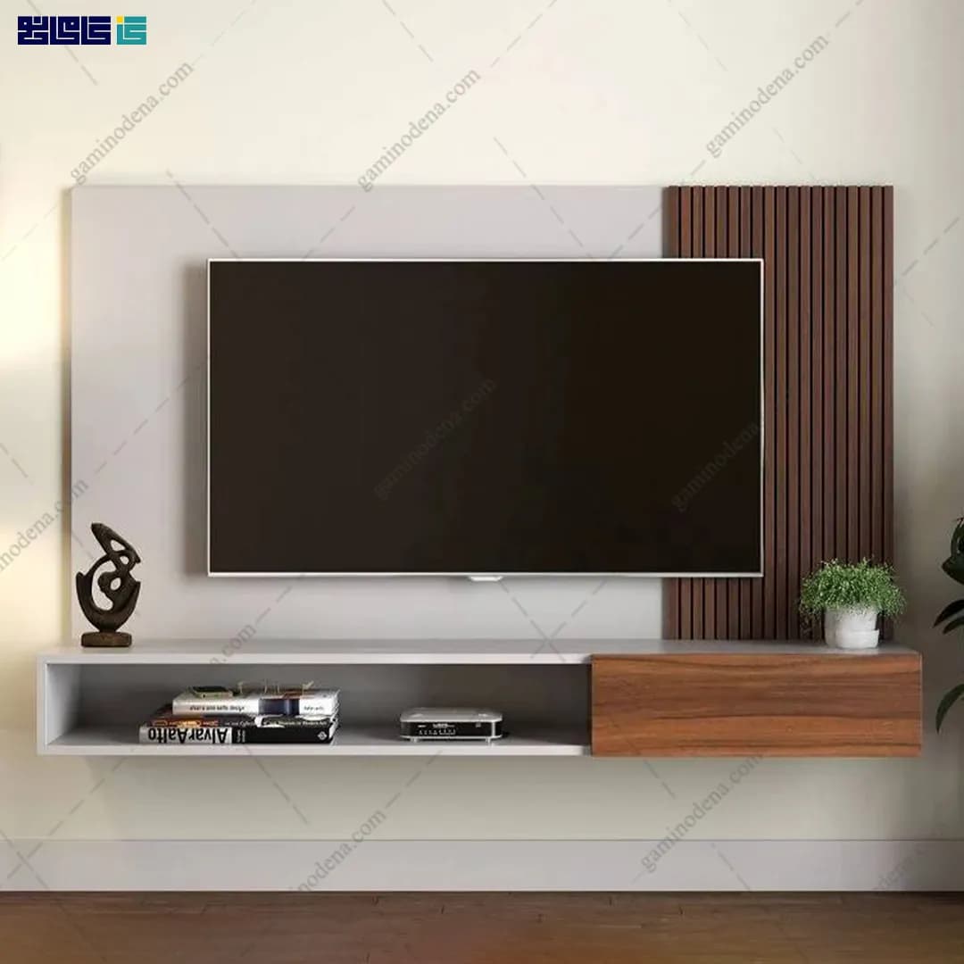 میز تلویزیون دیواری و تی وی وال آسنا