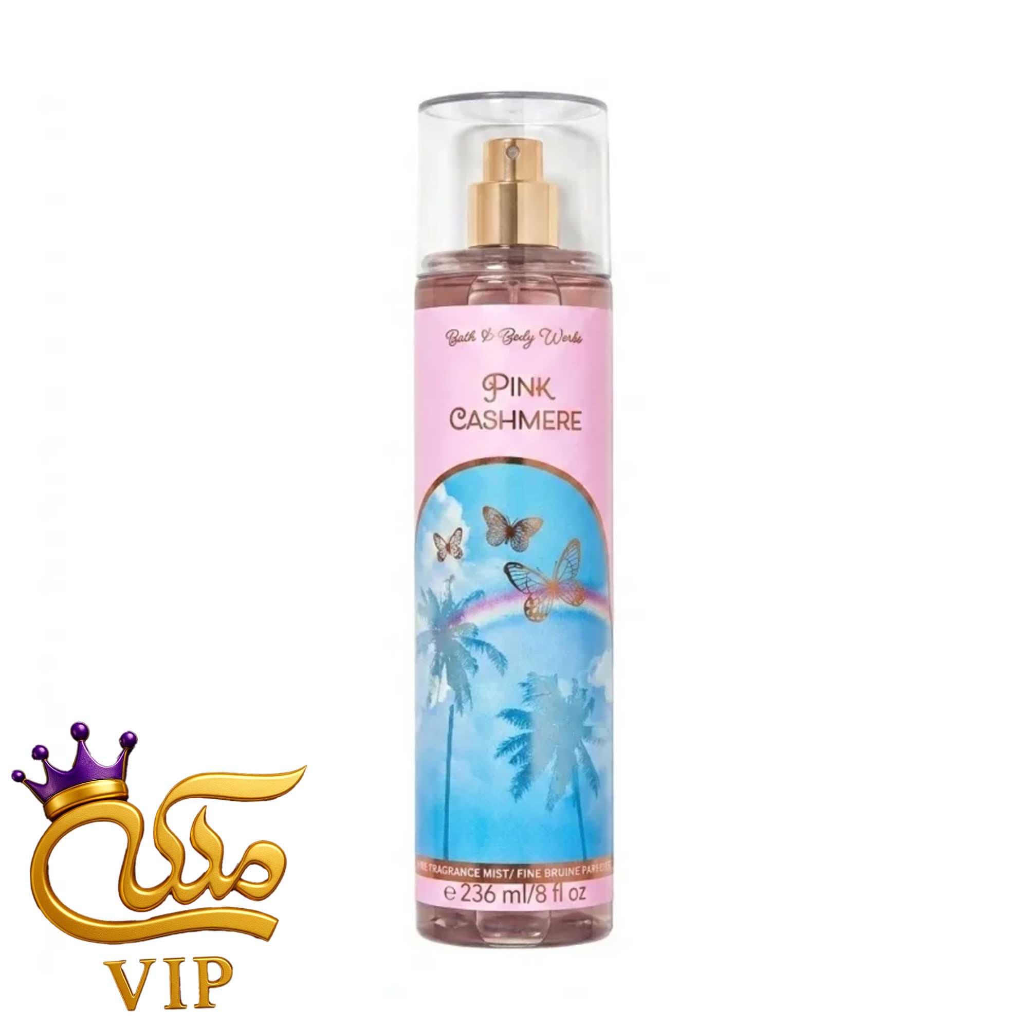 بادی اسپلش زنانه بث اند بادی مدل Pink Cashmere حجم 236 میلی لیتر