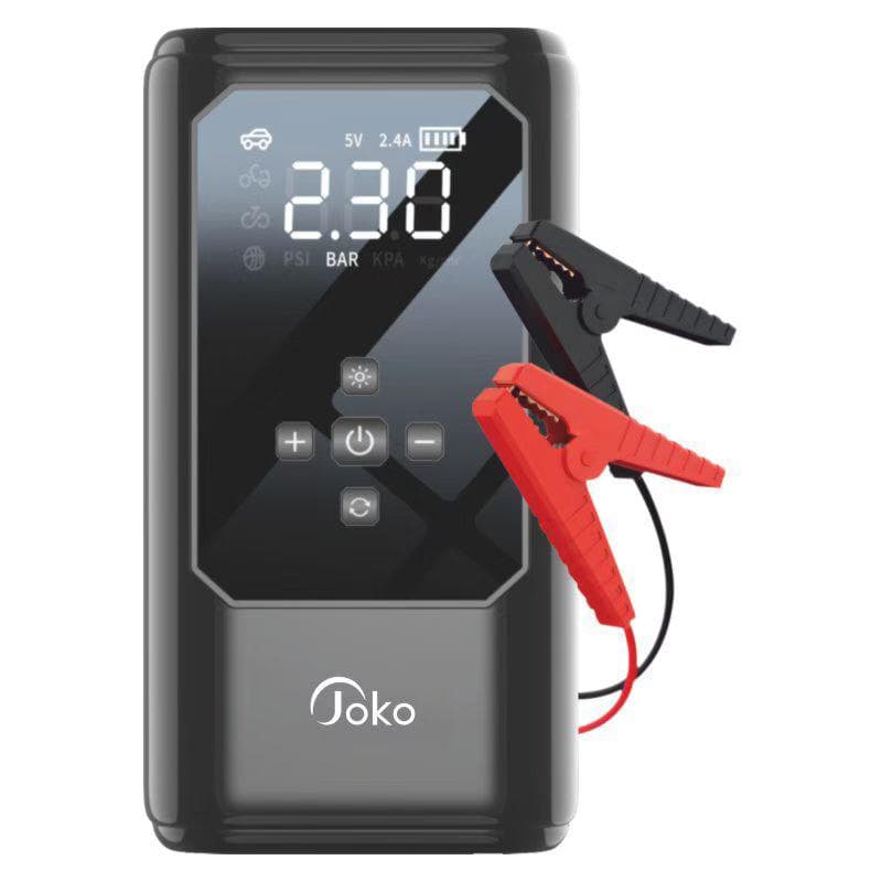جامپ استارتر ، پمپ باد دیجیتال و پاوربانک JOKO مدل J58 با توان 600A و ظرفیت 6400mAh