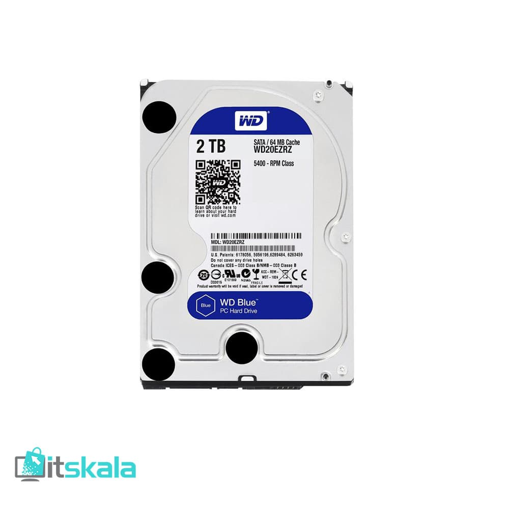 هارددیسک اینترنال وسترن دیجیتال مدل Blue ظرفیت 2 ترابایت — تصویر ۴