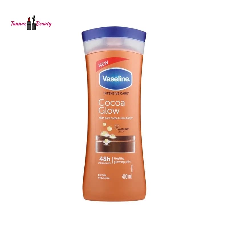 لوسیون بدن وازلین کاکائو اصل 400 میل | Vaseline Cocoa Glow Body Lotion — تصویر ۲