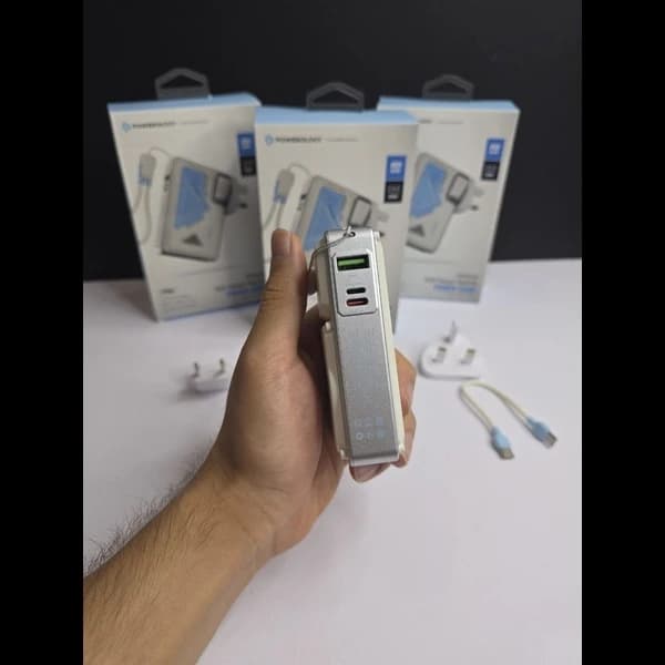 پاوربانک پاورولوژی مدل PP080 ظرفیت ۱۰ هزار میلی آمپر ساعت — تصویر ۲