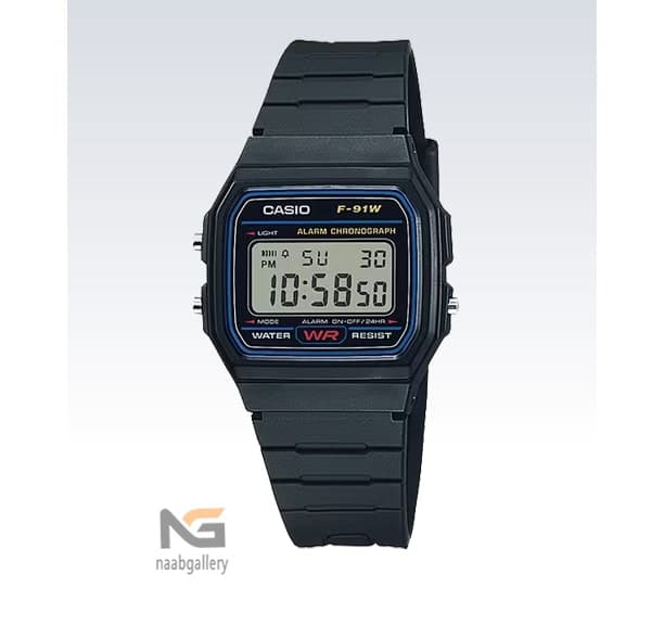 ساعت مچی یونیسکس کاسیو CASIO F-91W-1DG — تصویر ۸