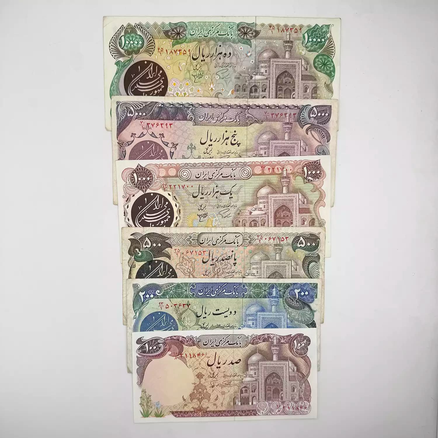 ست اسکناس بارگاهی سری چهارم – 6 عددی – 45/187359