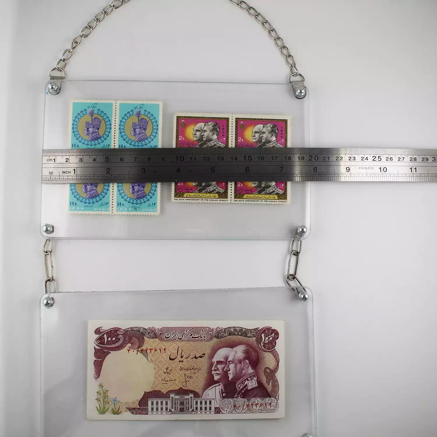 تابلو اسکناس و تمبر محمدرضا شاه پهلوی – Brd-1003 — تصویر ۲