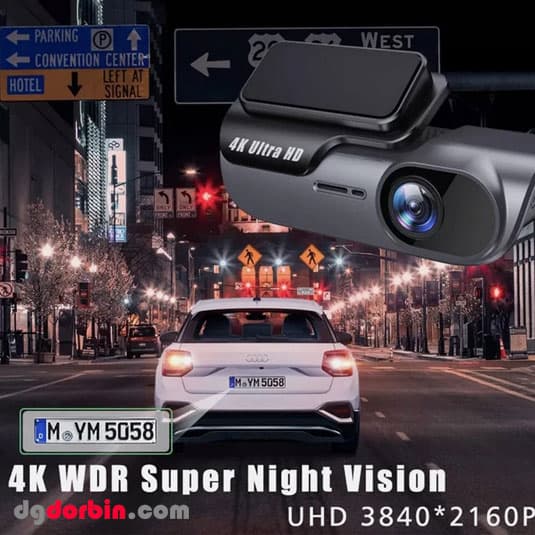 دوربین ثبت وقایع خودرو WiFi تک لنز 4K مدل K302s — تصویر ۶
