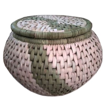 سبد حصیری برنج خمره ای