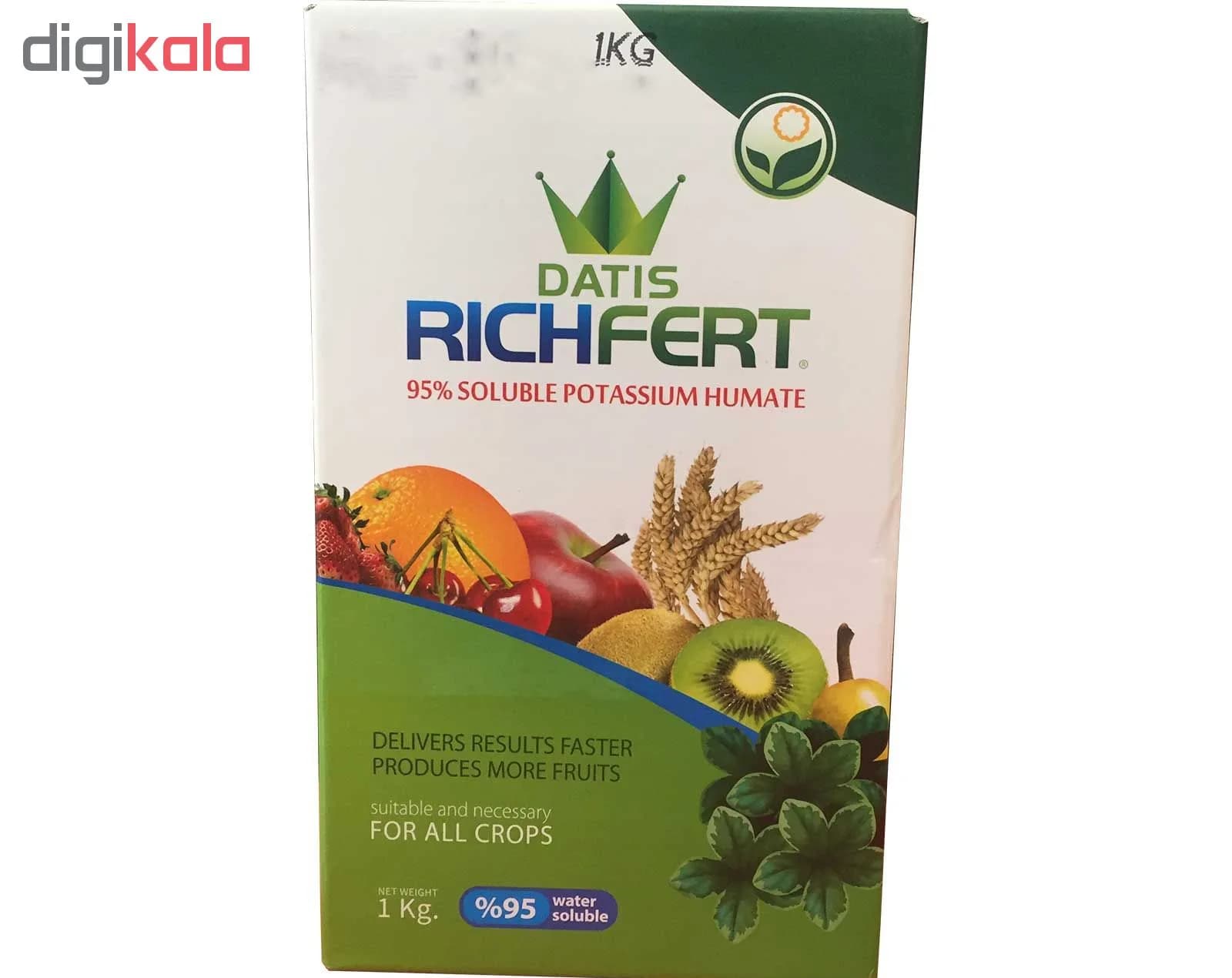 کود اسید هیومیک و فولویک اسید داتیس مدل RichFert بسته 1 کیلوگرمی — تصویر ۲
