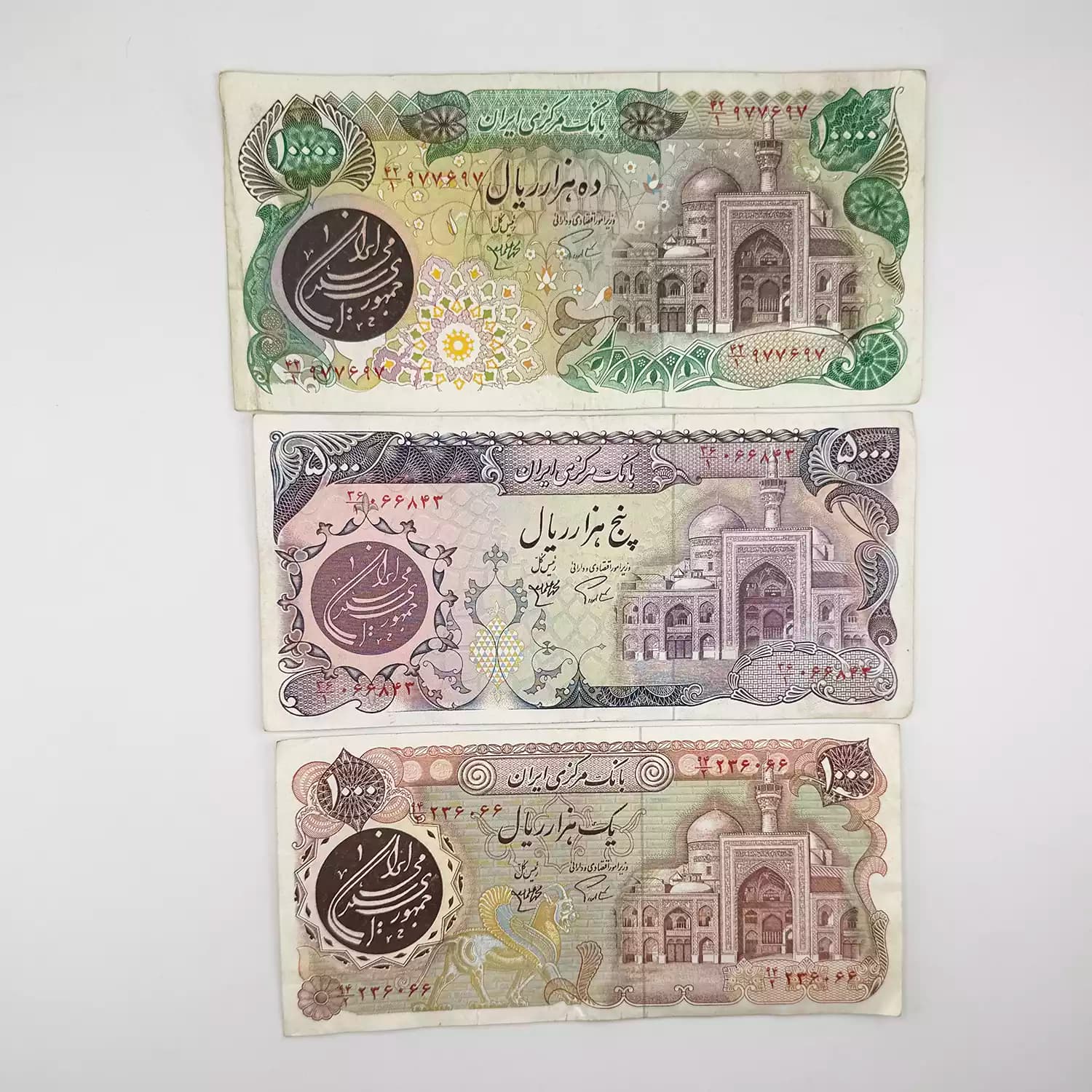 ست اسکناس بارگاهی – 5 برگ – 977697 — تصویر ۳
