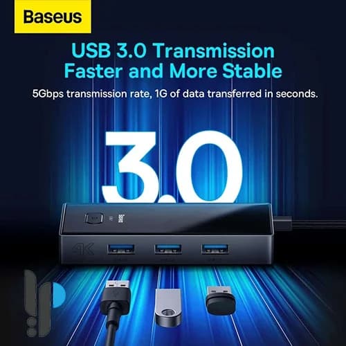هاب 6 پورت USB-C بیسوس مدل Baseus Focus WKYY030213 — تصویر ۳