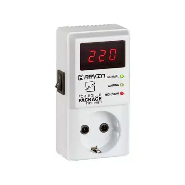 محافظ برق پکیج دیجیتال آروین PW811 | استاندارد تکخانه پایا کنترل
