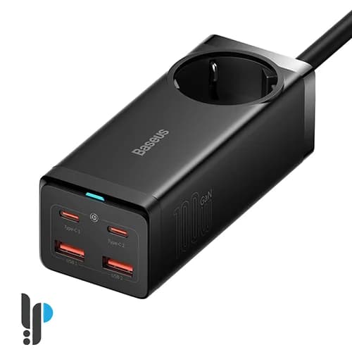 شارژر رومیزی 100 وات بیسوس مدل Baseus powerCombo PSZM000401 — تصویر ۸