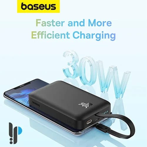 پاوربانک 30 واتی بیسوس مدل Baseus Magnetic Mini P1002210B ظرفیت 10000 میلی آمپر با کابل Type-C — تصویر ۵