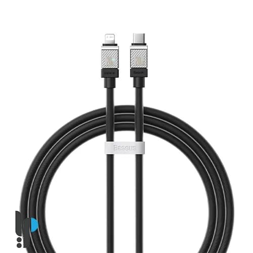 کابل شارژ 1 متری Type-C به لایتنینگ بیسوس مدل Baseus CoolPlay CAKW0000