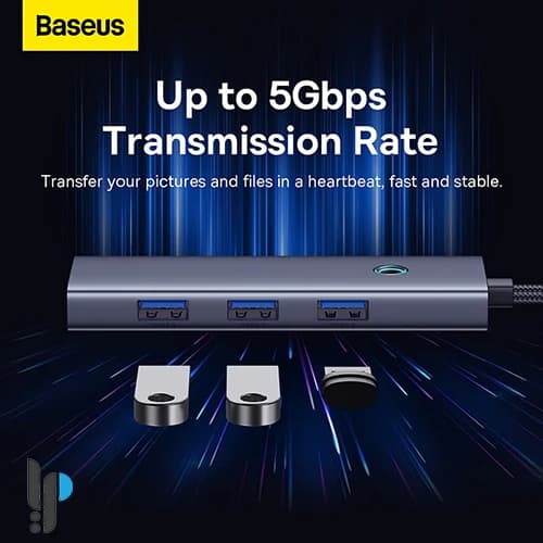هاب 4 پورت USB بیسوس مدل Baseus UltraJoy B0005280A813-01 — تصویر ۷