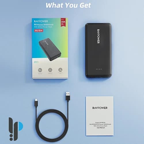 پاوربانک راوپاور مدل Ravpower Rp-PB1216 ظرفیت 20000 میلی آمپر — تصویر ۷