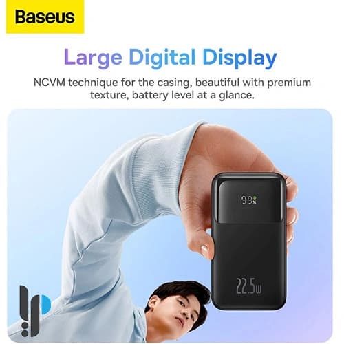 پاوربانک 22.5 واتی بیسوس مدل Baseus Comet PPMD0200 با کابل Type-C و Lightning ظرفیت 10000 میلی آمپر ساعت — تصویر ۵