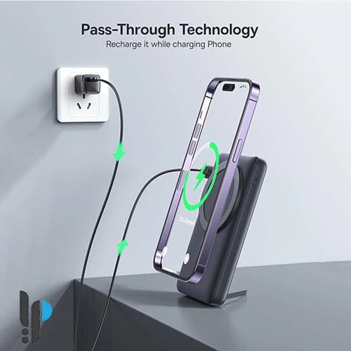 پاوربانک 20 واتی بیسوس مدل Baseus Magnetic Bracket PPCX0002 ظرفیت 10000 میلی آمپر — تصویر ۴