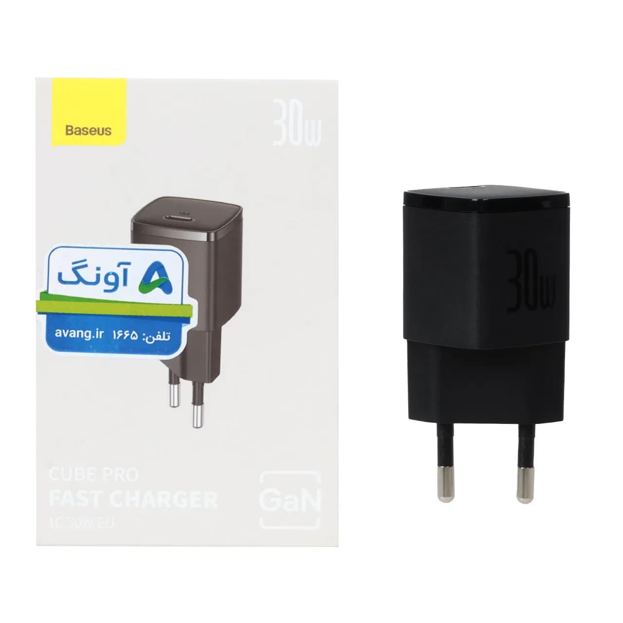 شارژر دیواری فست تک پورت باسئوس 30 وات مدل CCXF000301 – مشکی