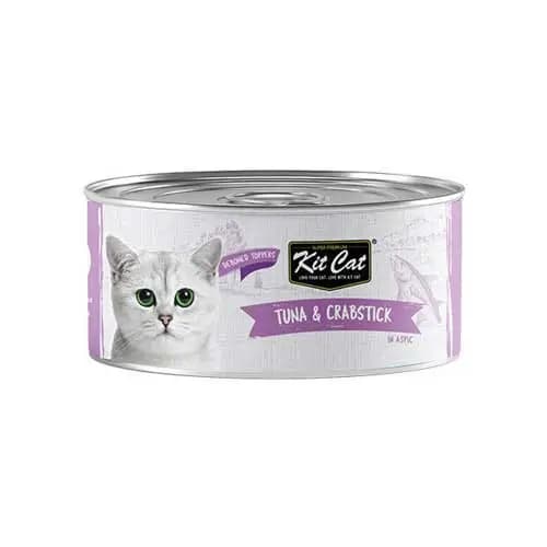 کنسرو گربه کیت کت با طعم تن و خرچنگ KitCat Tuna&Crabstic 80g — تصویر ۲