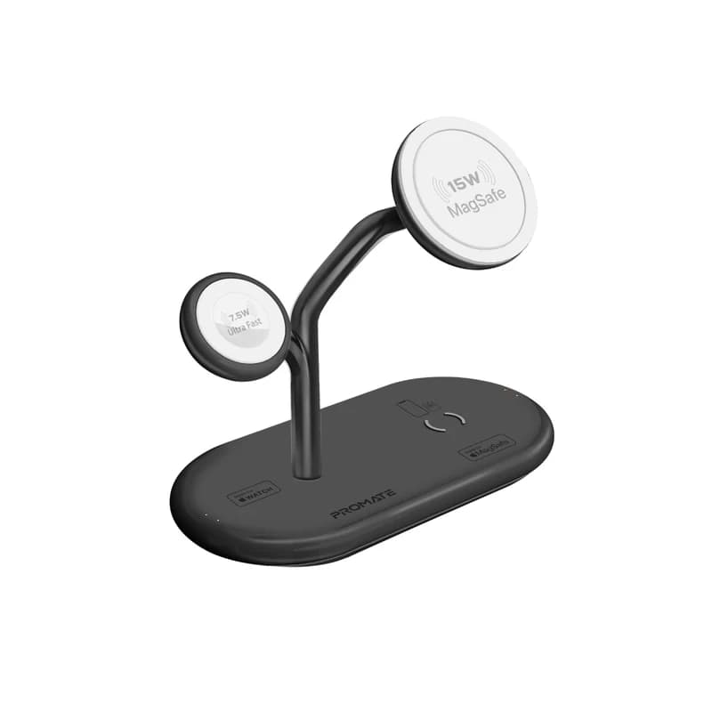 شارژر وایرلس سه کاره پرومیت مدل SYNERGY-PRO — تصویر ۲