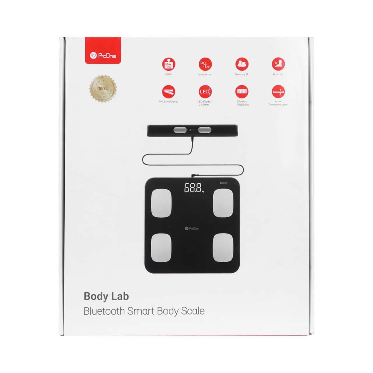 ترازو هوشمند پرووان مدل Body Lab – مشکی — تصویر ۳