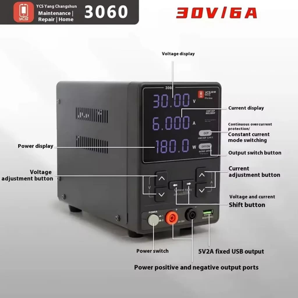 منبع تغذیه YCS 3060 — تصویر ۳