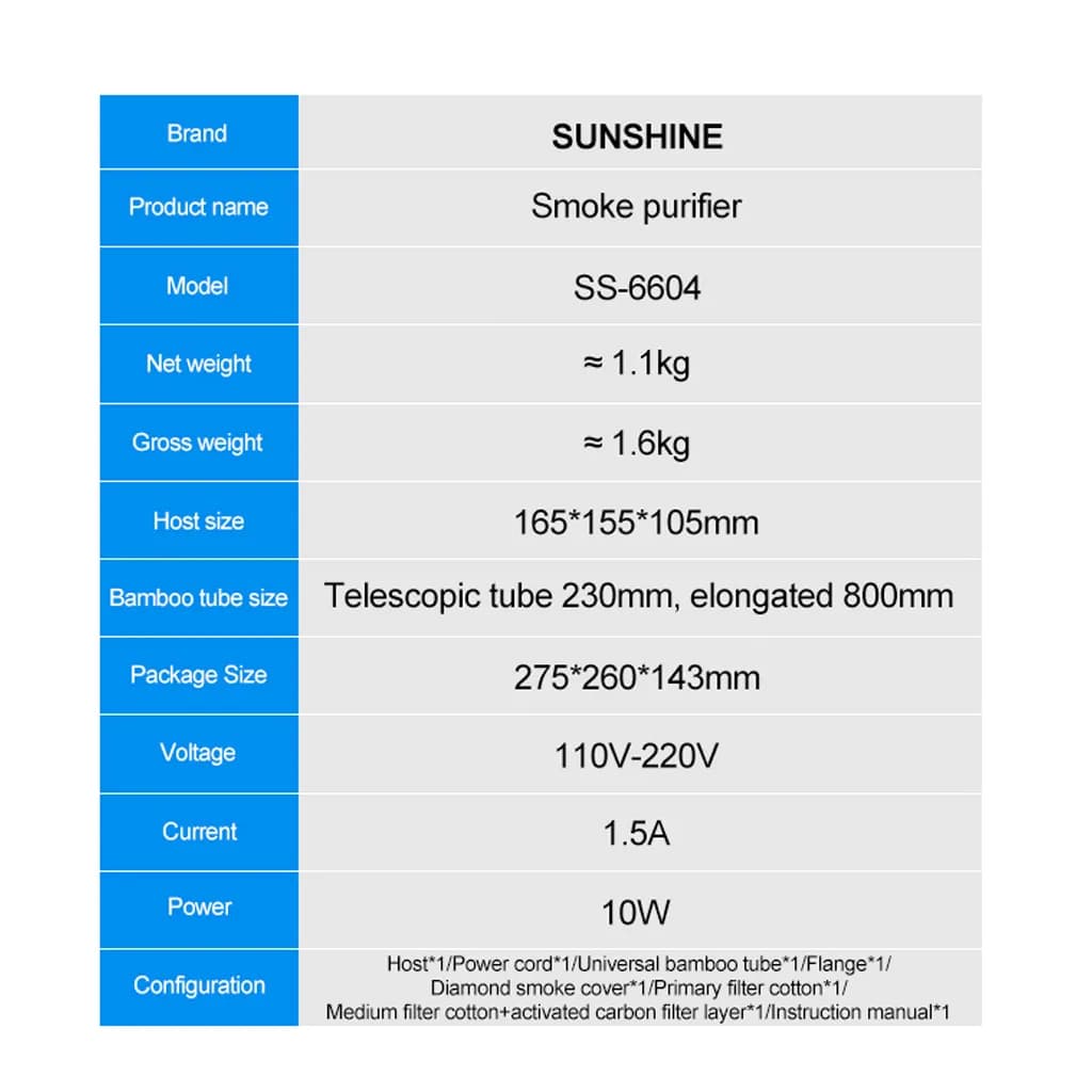 دستگاه تصفیه هوا Sunshine SS-6604 Mini — تصویر ۵