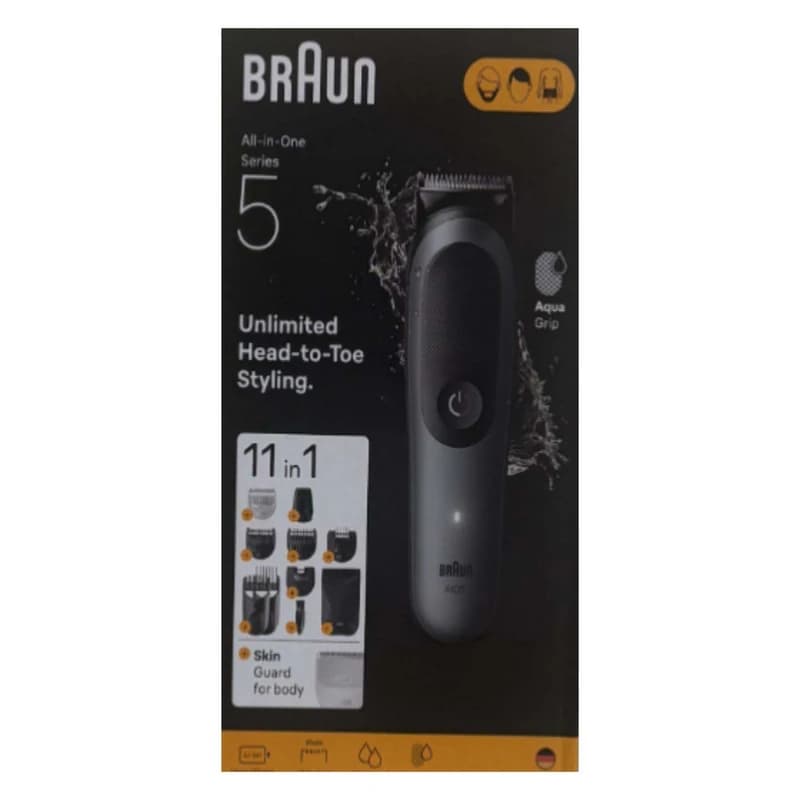 ماشین اصلاح موی صورت شارژی براون BRAUN مدلAIO5560 — تصویر ۵