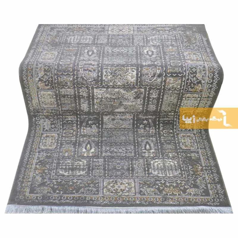 فرش طوسی طرح روهام 480 شانه — تصویر ۵