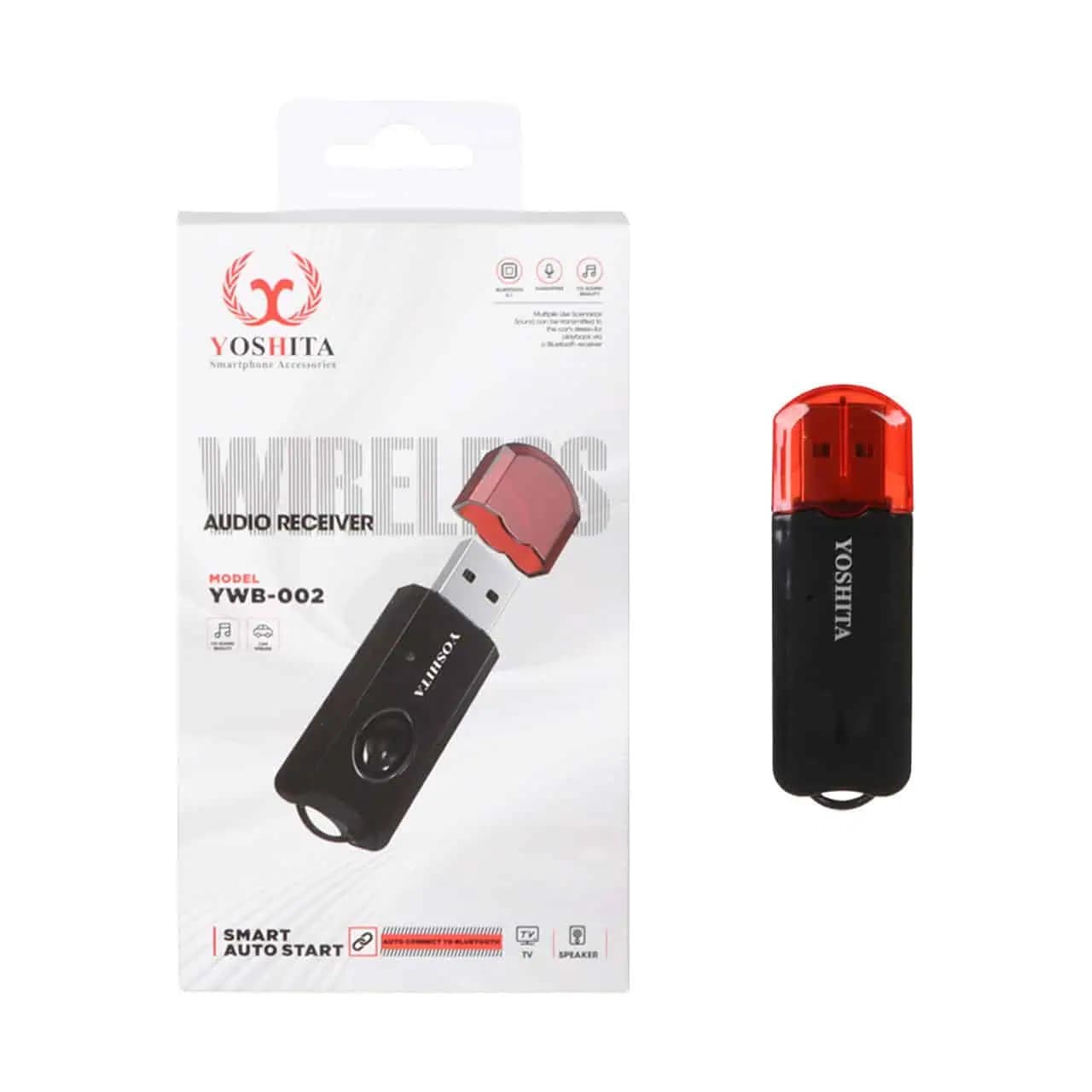 گیرنده بلوتوثی صدا یوشیتا مدل YWB-002 – مشکی – MMS