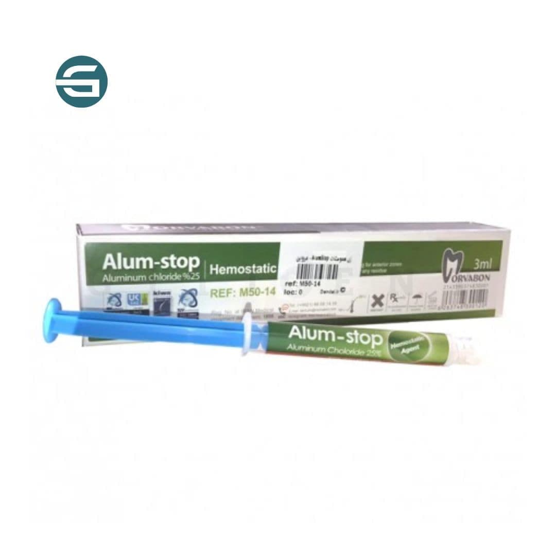 ژل انعقاد خون کلرید آلومینیوم ۲۵٪ Alumstop برند مروابن