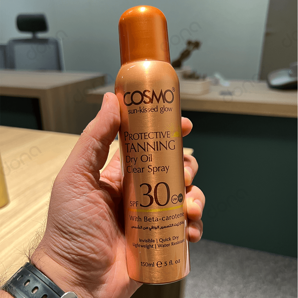 اسپری روغن خشک برنزه کننده کازمو SPF30 — تصویر ۲