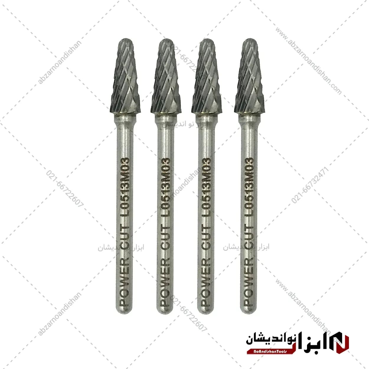 فرز فرم مینیاتوری مدل کله قندی کارگیر بلند L سایز 5 برند پاور کات