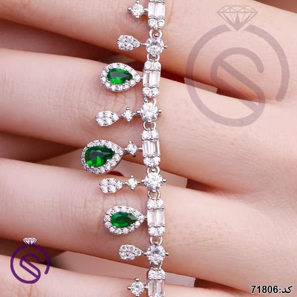 سرویس نقره زنانه نگین کریستال کد 71806 — تصویر ۴